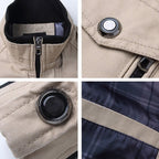 Nova | Homens Bomber Jacket com Fecho de Correr