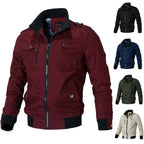 Nova | Homens Bomber Jacket com Fecho de Correr
