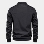 Delphine | Homem Bomber Jacket com Fecho de Correr Corta-Vento