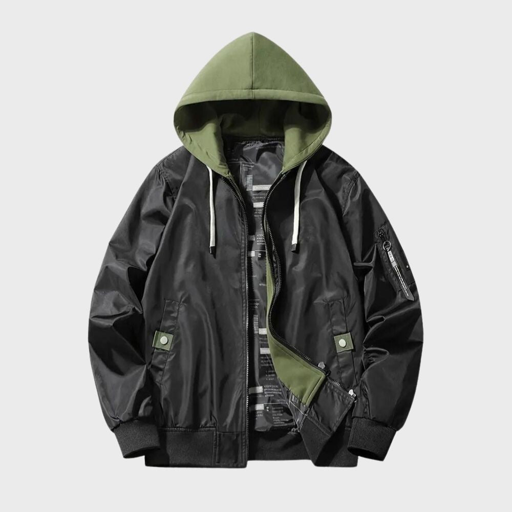 Seraphina | Homens Bomber com Capuz Corta-Vento