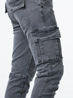 Mira | Calças Cargo Denim Masculinas