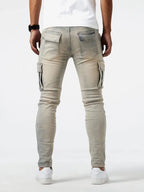 Mira | Calças Cargo Denim Masculinas