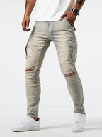 Mira | Calças Cargo Denim Masculinas
