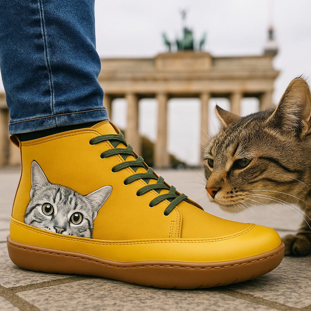 Mira | Botas Femininas com Estampa de Gato Inverno
