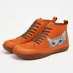 Mira | Botas Femininas com Estampa de Gato Inverno