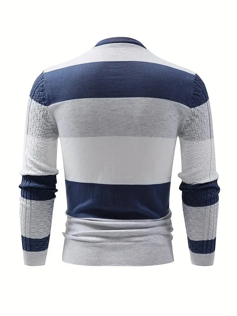 Jolie | Camisola Listrada Masculina de Malha