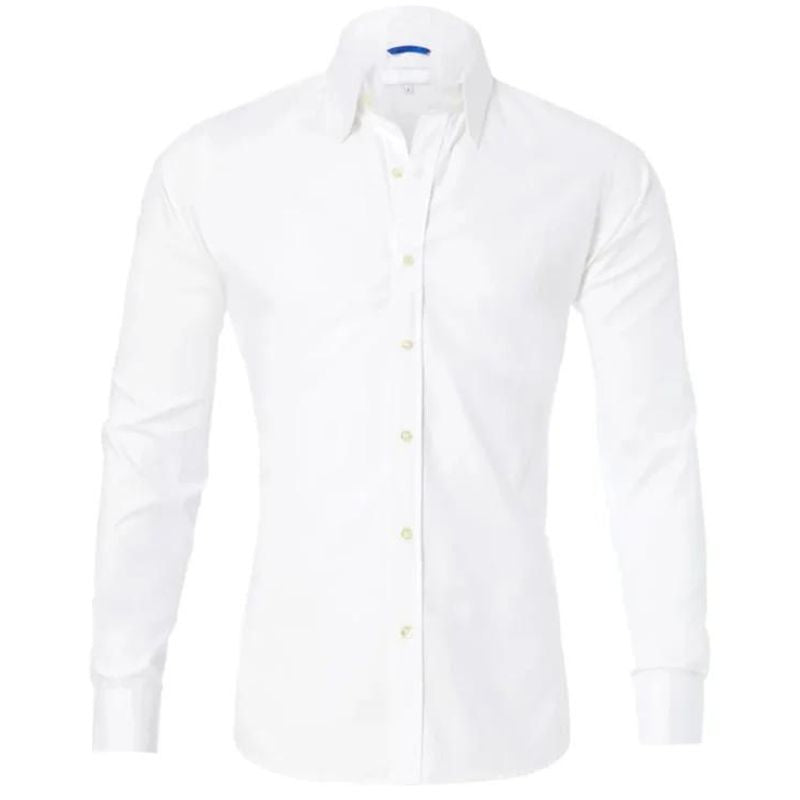 Ottoline | Camisa Social Masculina Manga Longa Sem Vinco