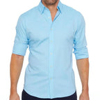 Ottoline | Camisa Social Masculina Manga Longa Sem Vinco