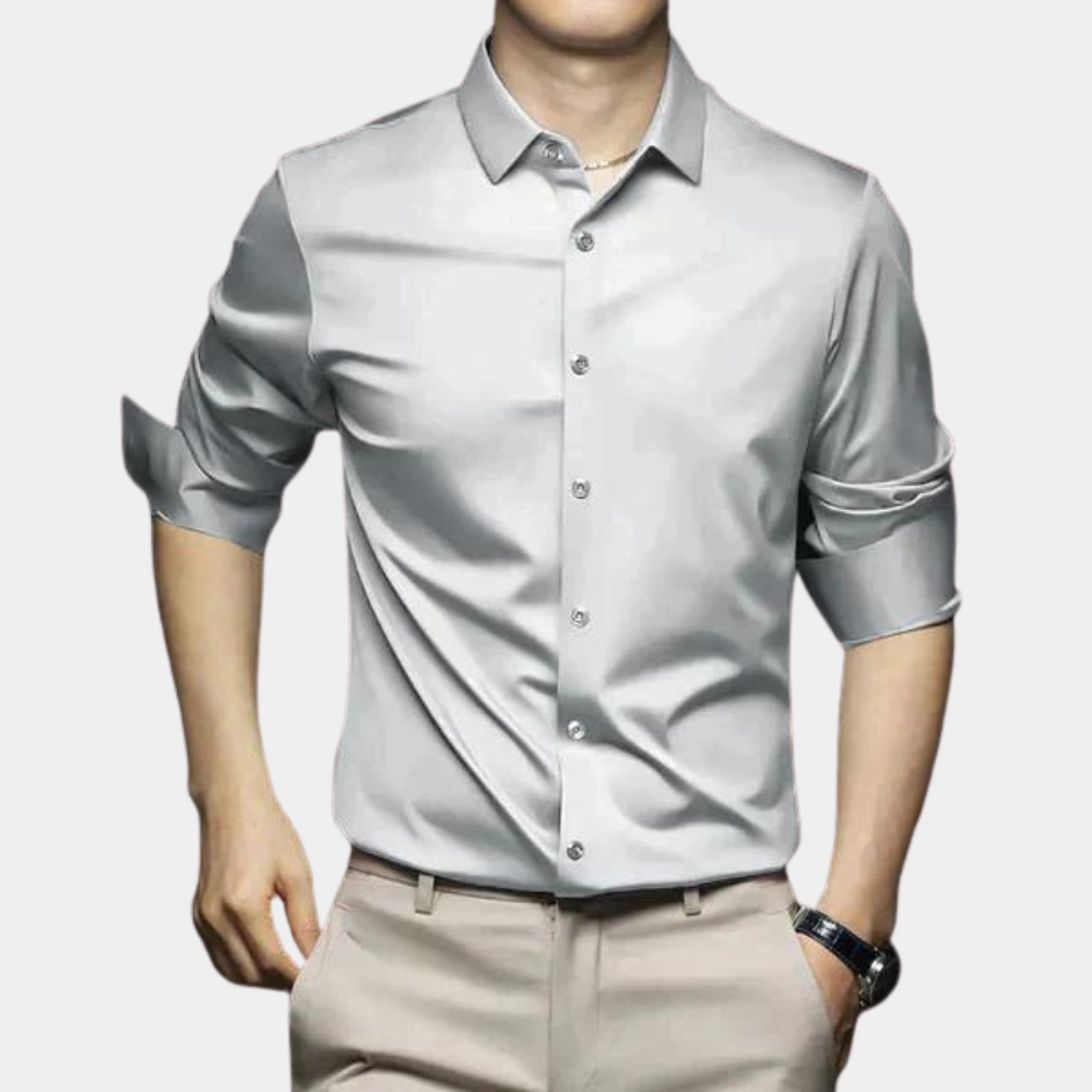 Valentina | Camisa Manga Longa Masculina Sem Passar a Ferro