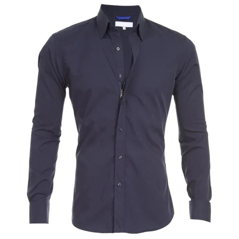 Ottoline | Camisa Social Masculina Manga Longa Sem Vinco
