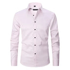 Perla | Camisa Social Masculina Manga Longa Sem Passar a Ferro