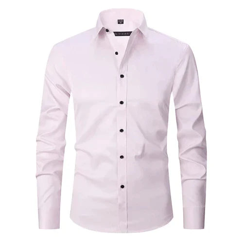 Perla | Camisa Social Masculina Manga Longa Sem Passar a Ferro