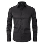Perla | Camisa Social Masculina Manga Longa Sem Passar a Ferro