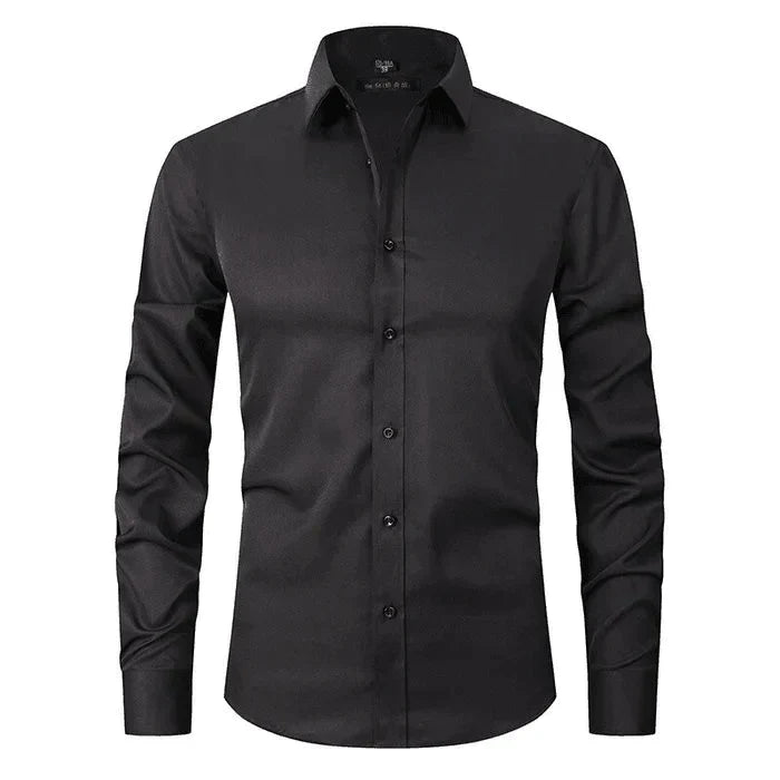 Perla | Camisa Social Masculina Manga Longa Sem Passar a Ferro