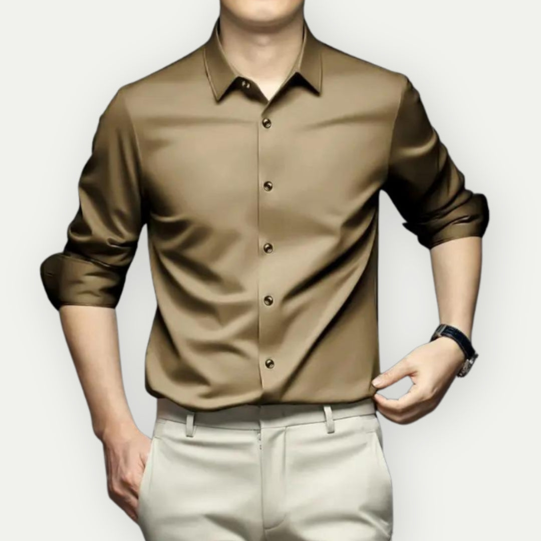 Edith | Camisa Social Masculina Sem Passar a Ferro