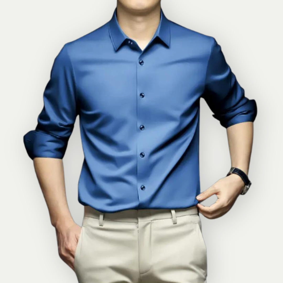 Edith | Camisa Social Masculina Sem Passar a Ferro