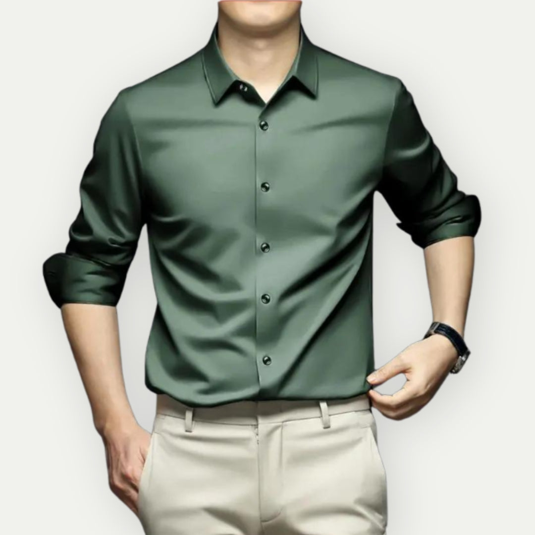 Edith | Camisa Social Masculina Sem Passar a Ferro