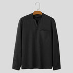 Aria | Camisa Social Masculina Manga Longa Casual Gola Button Down