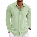 Wilhelmina | Homem Camisa Manga Longa Botões Gola Regular Fit