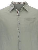 Pearl | Camisa Masculina Xadrez Manga Curta Botões Bolso