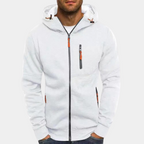 Solveig | Homem Hoodie com Fecho de Correr Casual