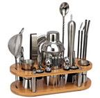 Kit de Bartender Profissional 23 Peças | Coqueteleira em Aço Inox | Hazel