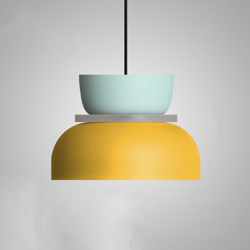 Briar | Luminária Pendente Dome | Estilo Nórdico, LED, Liga de Zinco Bicolor