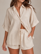 Conjunto de Bermuda Feminino | Blusa e Shorts | Confortável