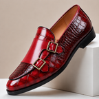 Kaia | Homem Mocassim Couro Double Monk Strap