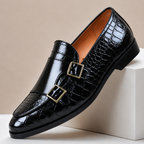 Kaia | Homem Mocassim Couro Double Monk Strap