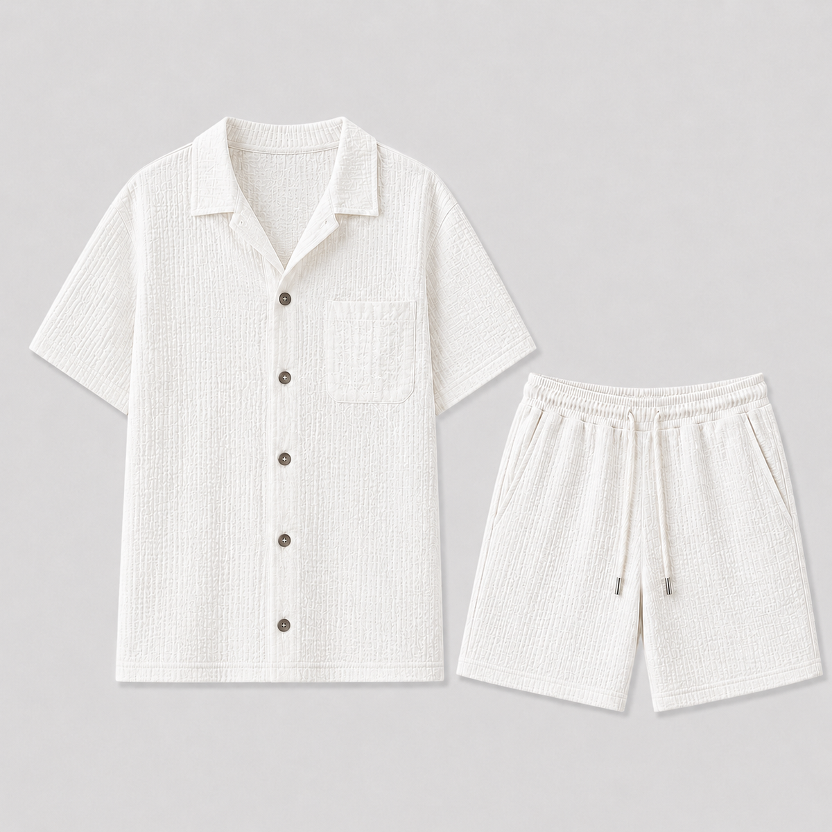 Conjunto de Shorts para Homem com Camisa de Manga Curta
