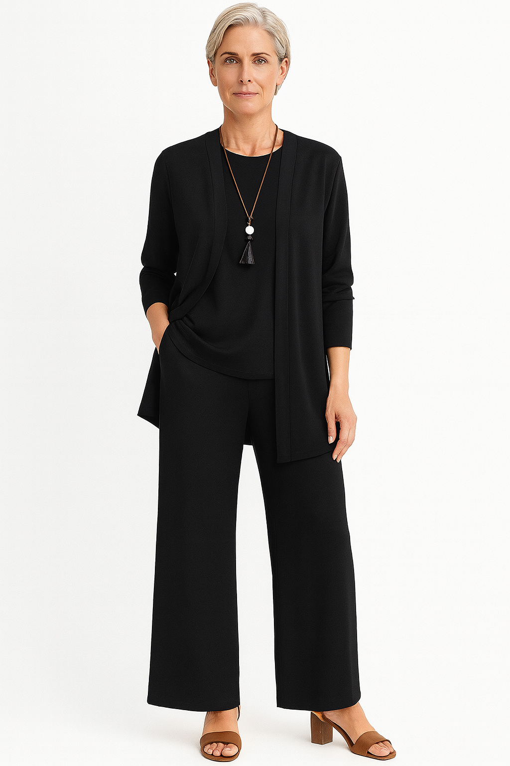 Ottavia | Conjunto Feminino 3 Peças Colete Calça e Blusa