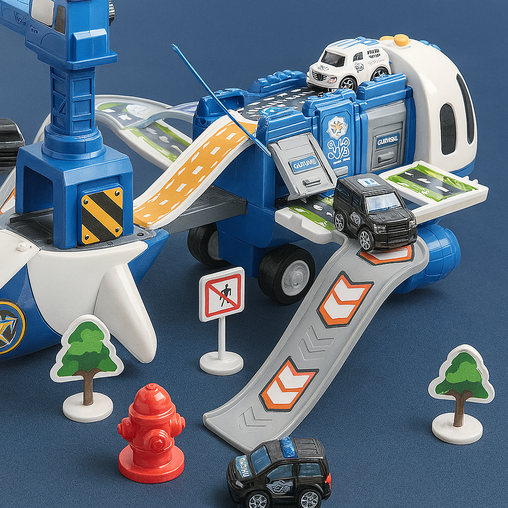 Marlow | Conjunto de Brinquedos Avião | Para Crianças 3-6 Anos | Plástico, Multicolorido