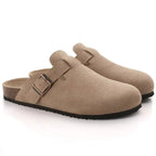 Xanthe | Homem Camurça Slip-On Clogs Ortopédicos