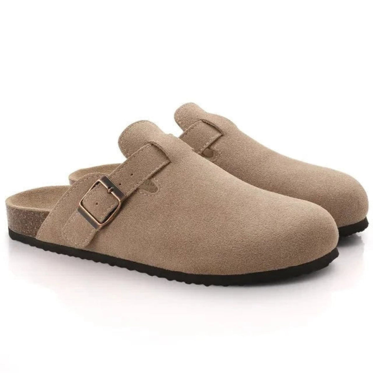 Xanthe | Homem Camurça Slip-On Clogs Ortopédicos