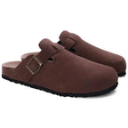 Xanthe | Homem Camurça Slip-On Clogs Ortopédicos