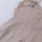 Vestido Longo Feminino Decote Cruzado Fenda Lateral