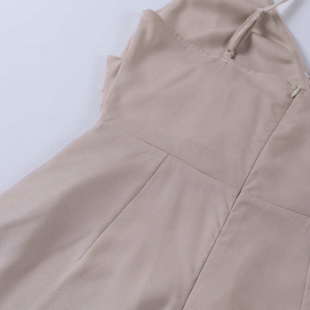 Vestido Longo Feminino Decote Cruzado Fenda Lateral