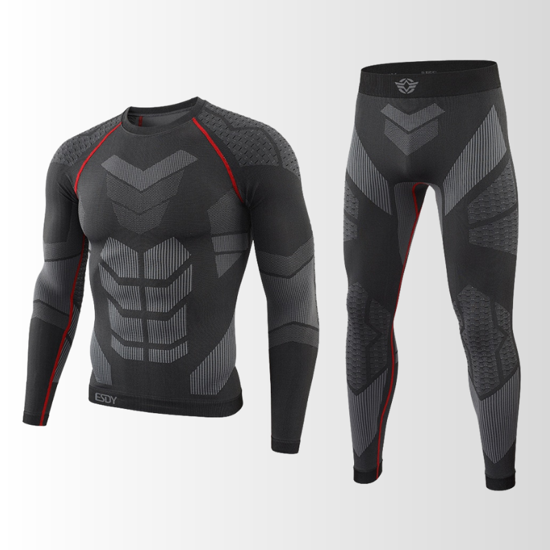 Conjunto Térmico Masculino Respirável Sem Costuras