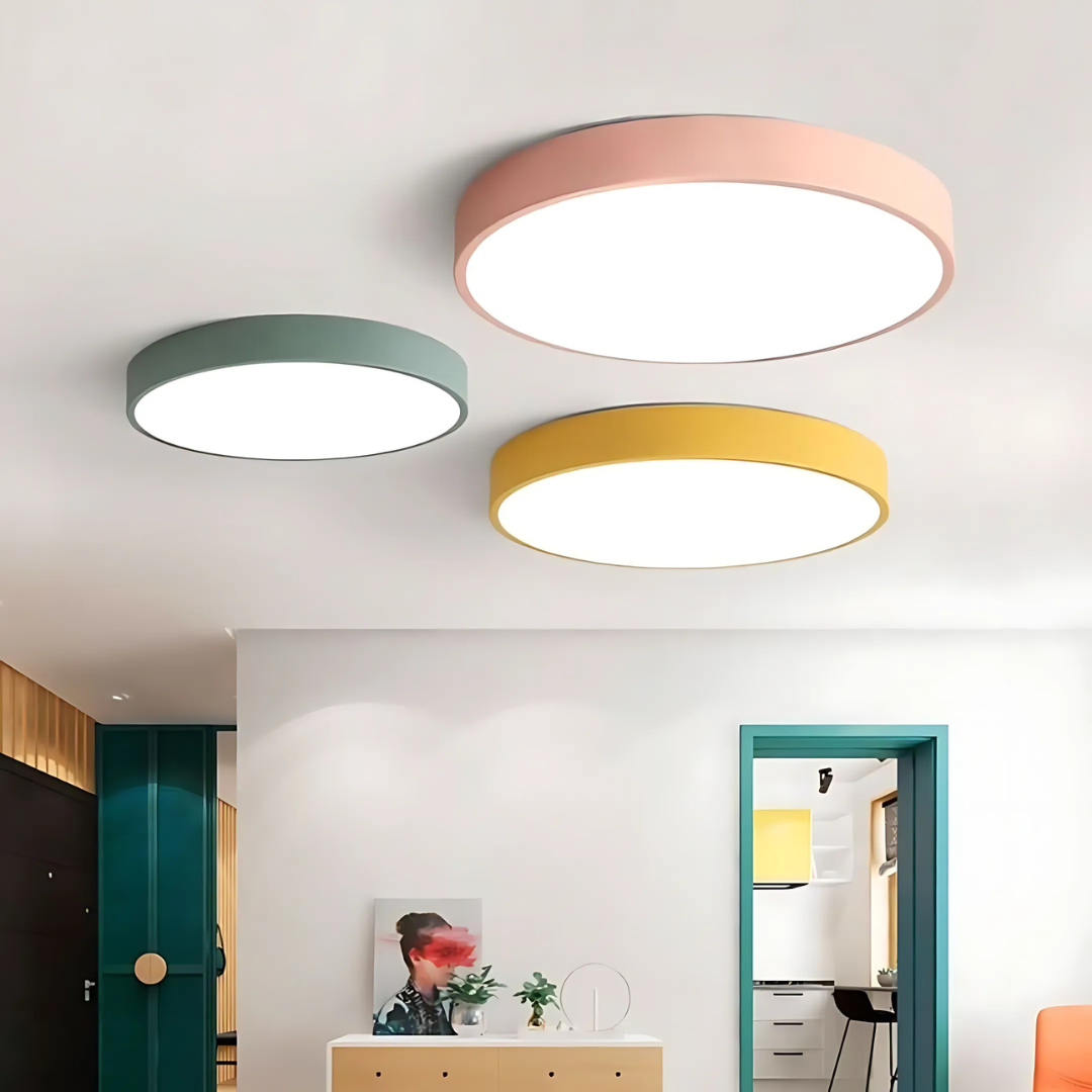 Candeeiro de Teto LED | Design Escandinavo, Madeira Natural | Dahlia