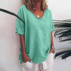 Romy | Blusa Feminina Manga Curta Folgada