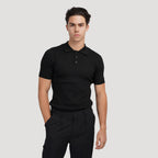Homem Polo Tricot Algodão Canelado