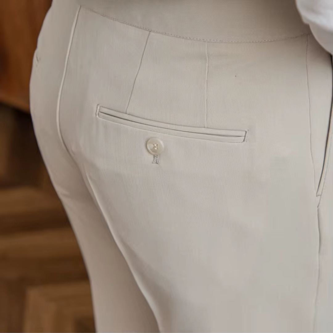 Marlowe | Calças Masculinas Plissadas Cintura Alta
