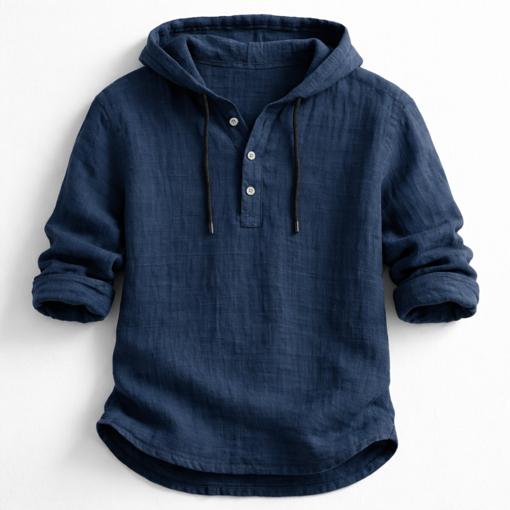 Aria | Camisa Linho com Capuz Relaxed Fit