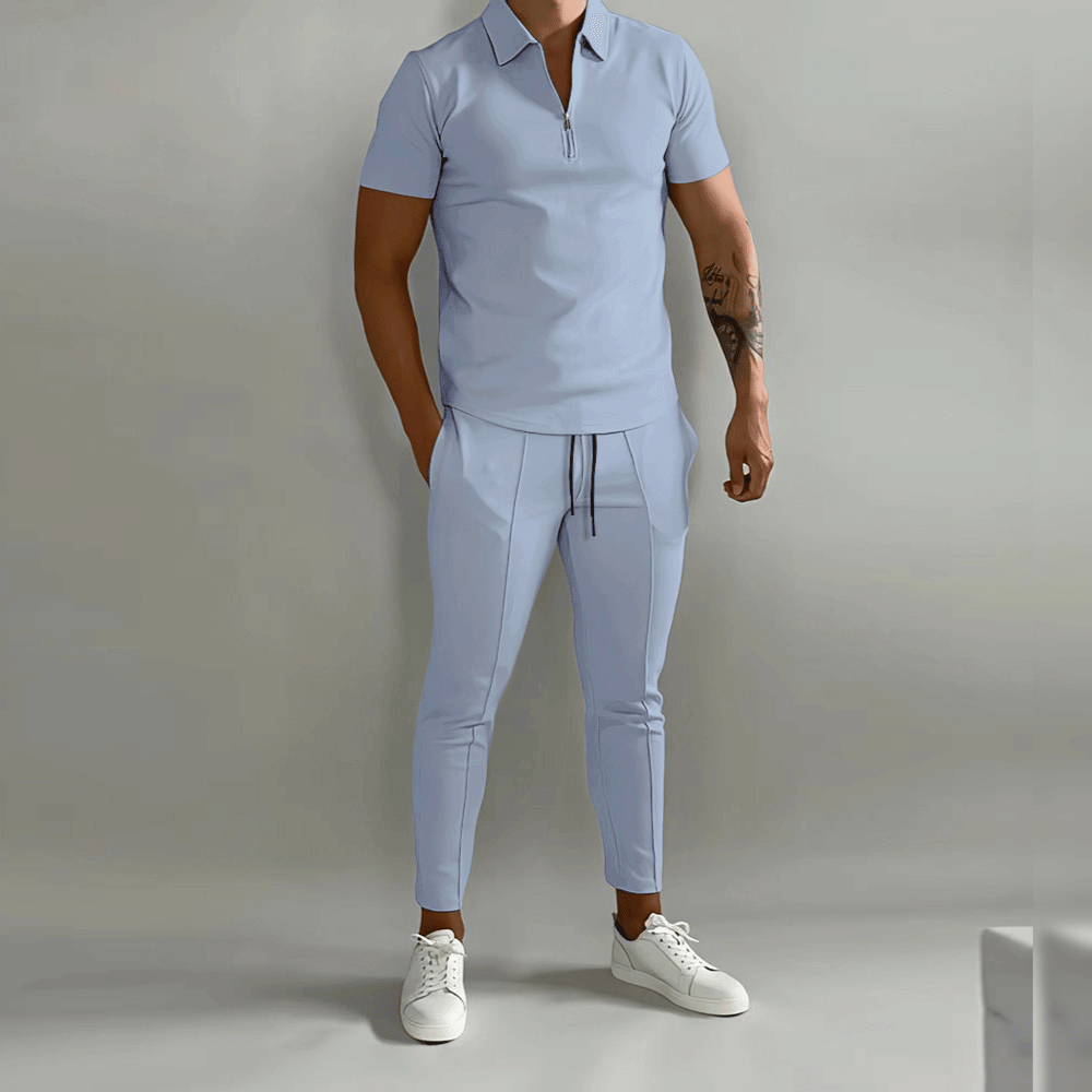 Iris | Conjunto Masculino 2 Peças Camisola com Fecho de Correr