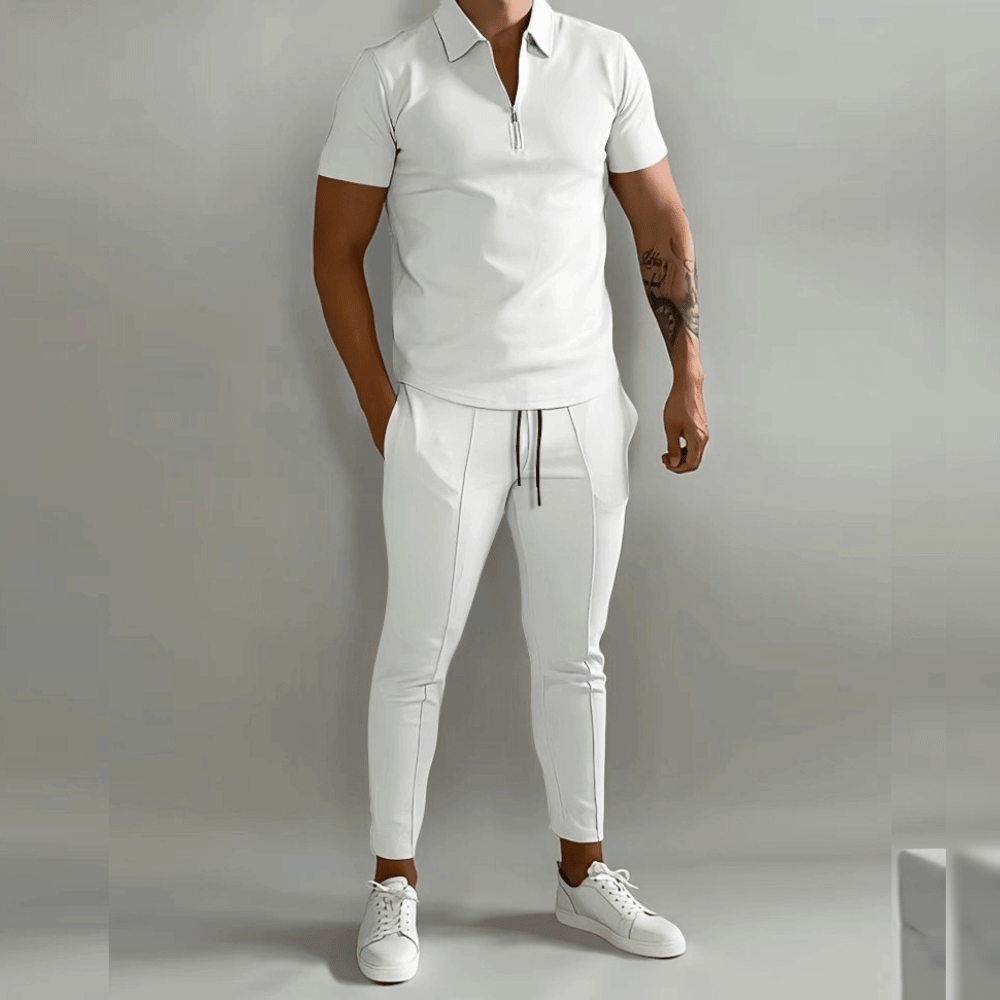 Iris | Conjunto Masculino 2 Peças Camisola com Fecho de Correr