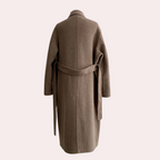 Kestrel | Casaco Feminino Longo Inverno Duplo Abotoamento Oversize