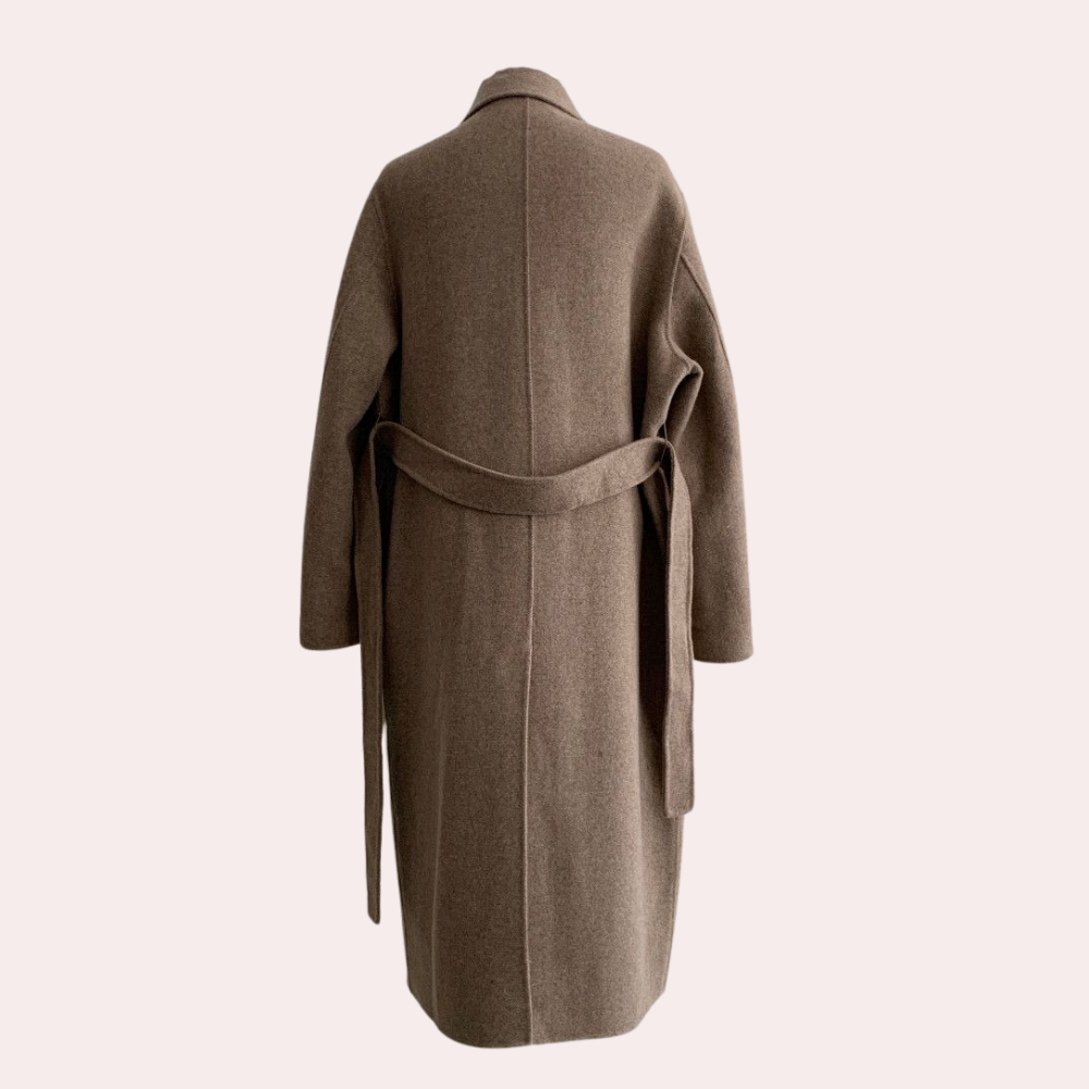 Kestrel | Casaco Feminino Longo Inverno Duplo Abotoamento Oversize