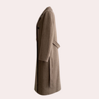 Kestrel | Casaco Feminino Longo Inverno Duplo Abotoamento Oversize
