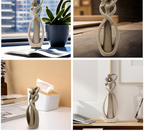 Kira | Escultura Abstrata de Casal | Figura Decorativa | Presente Único e Atemporal
